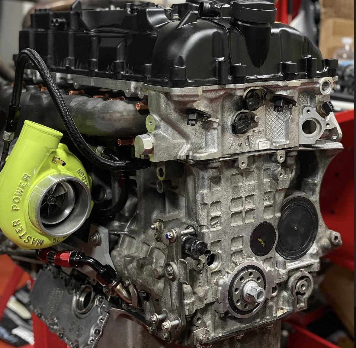Engine with turbocharger