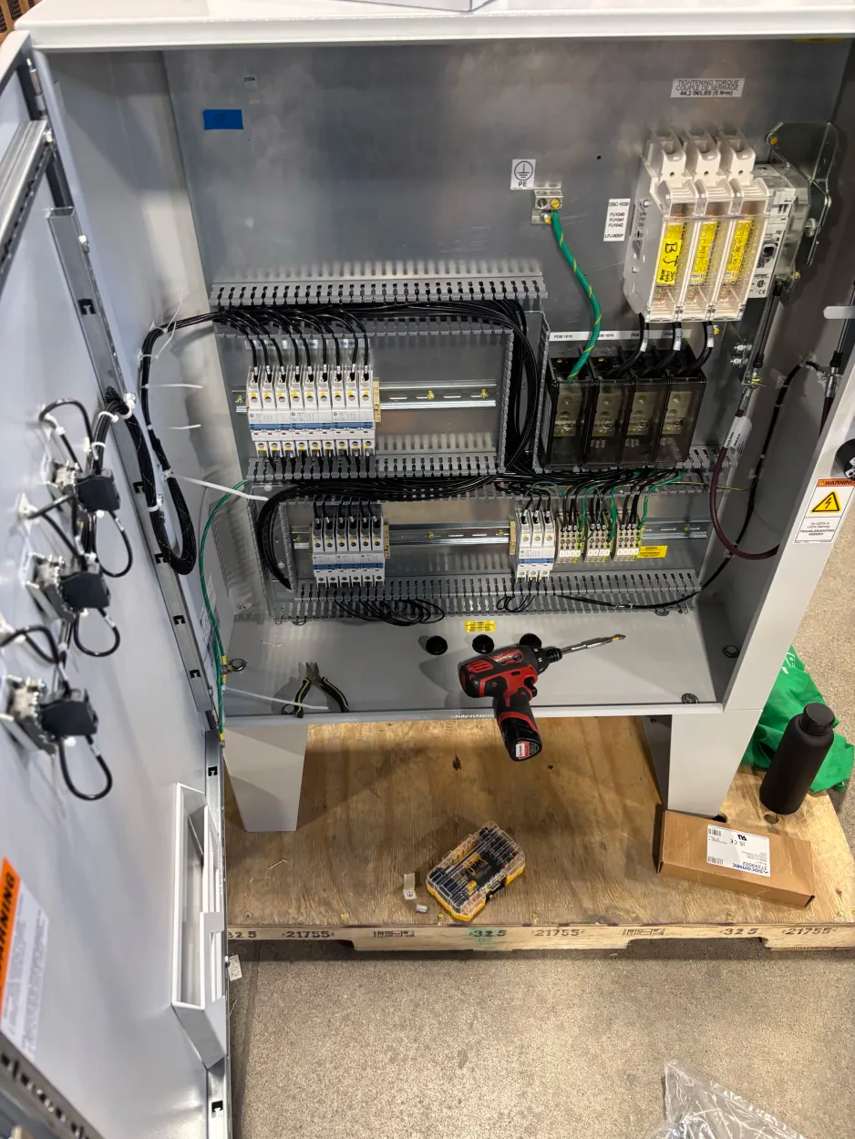 Control panel wiring